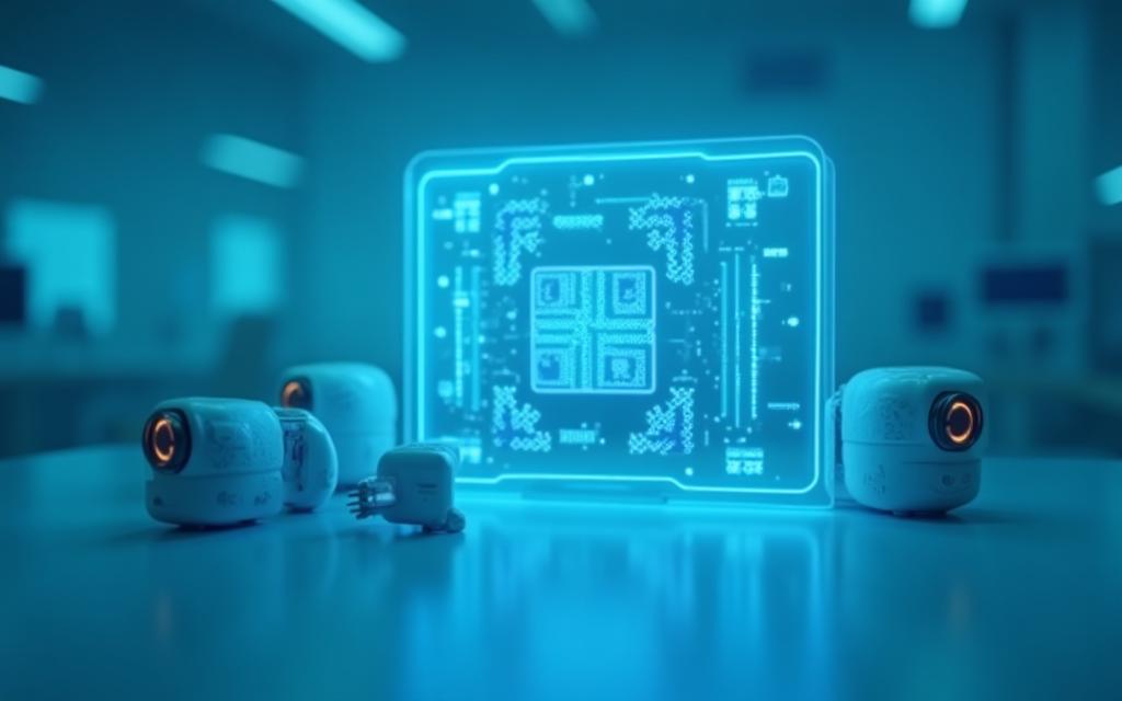 IoTセンサーとQRコード管理画面